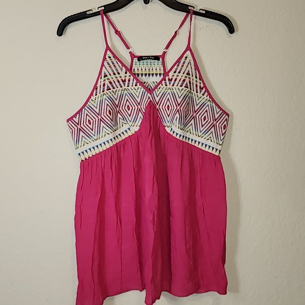 NWOT Pink Tribal top